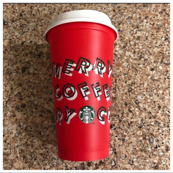 Starbucks Merry Holiday Reusable Grande Cup - Picture 3 of 5